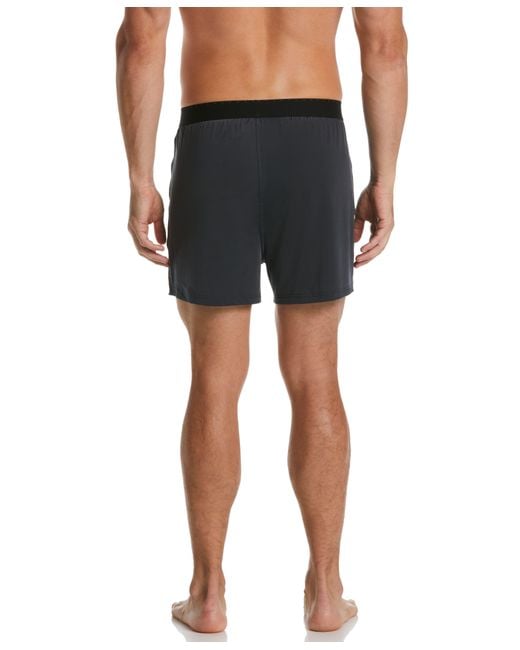 Perry Ellis Blue 3 Pack Ebony Solid Luxe Boxer Short for men