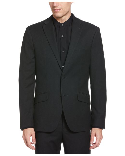 Perry Ellis Black Machine Washable Textured Suit Jacket for men