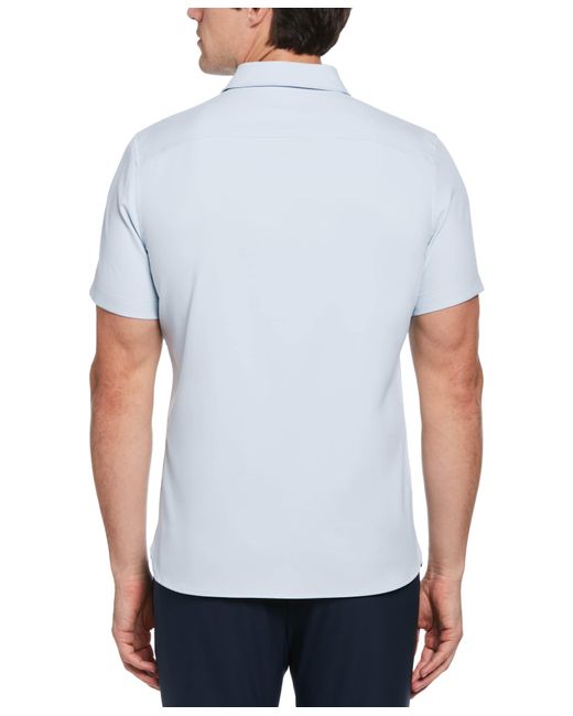 Perry Ellis White Total Stretch Slim Fit Solid Shirt for men