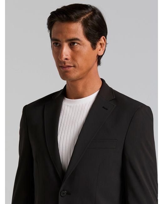 Perry Ellis Black Slim Fit Tech Suit Jacket for men