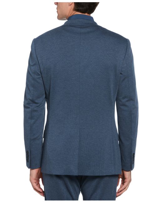 Perry Ellis Blue Slim Fit Neat Knit Suit Jacket for men