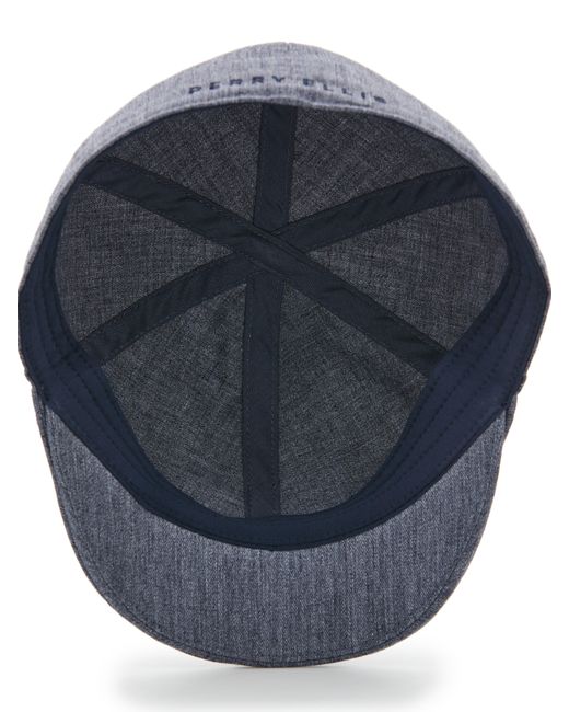 Perry Ellis Gray Textured Driver Cap for men