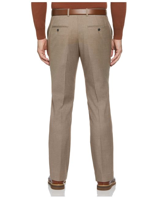 Perry Ellis Slim Fit Fine Grid Suit Pant in Natural for Men Lyst
