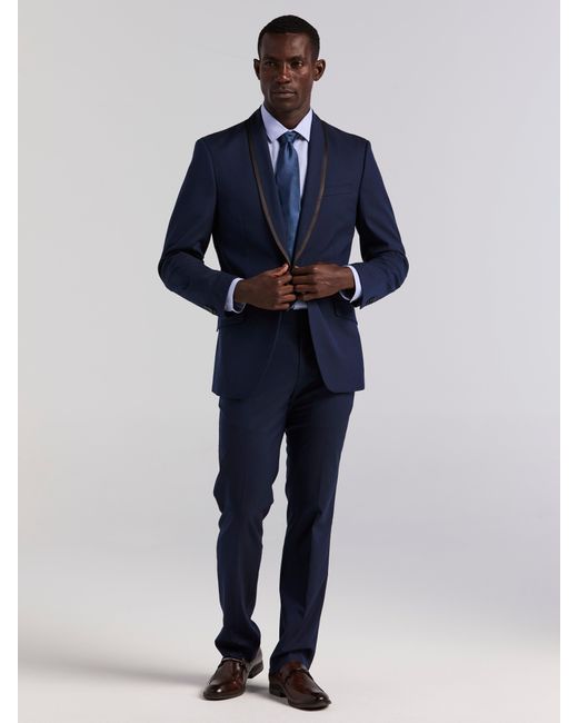 Perry Ellis Black Slim Fit Tux Jacket for men