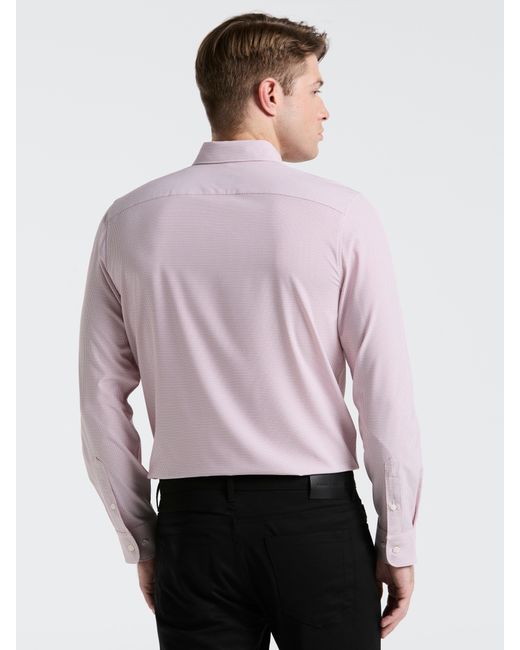 Perry Ellis Blue Slim Fit Float Pattern Shirt for men