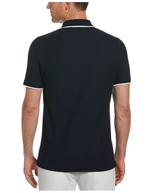 Perry Ellis Black Pique Polo Shirt for men