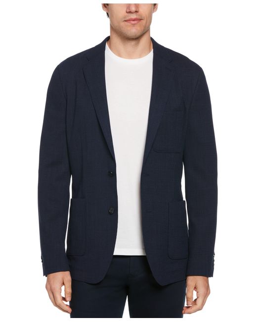 Perry Ellis Blue Slim Fit Wool Blend Suit Jacket for men