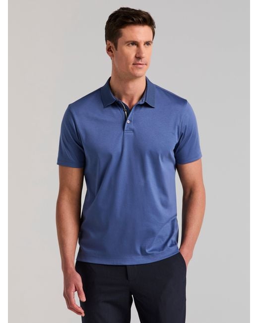 Perry Ellis Black Cool Interlock Polo for men