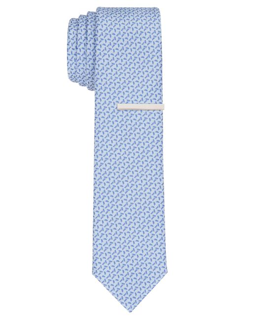 Perry Ellis Blue Rova Geo Slim Tie for men