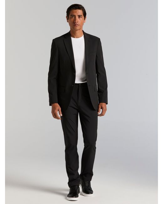 Perry Ellis Black Slim Fit Tech Suit Jacket for men