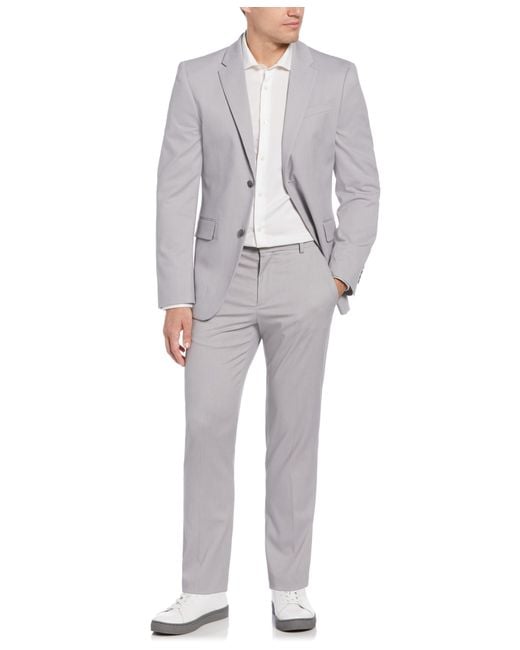 Perry Ellis Black Slim Fit Performance Tech Suit Jacket for men