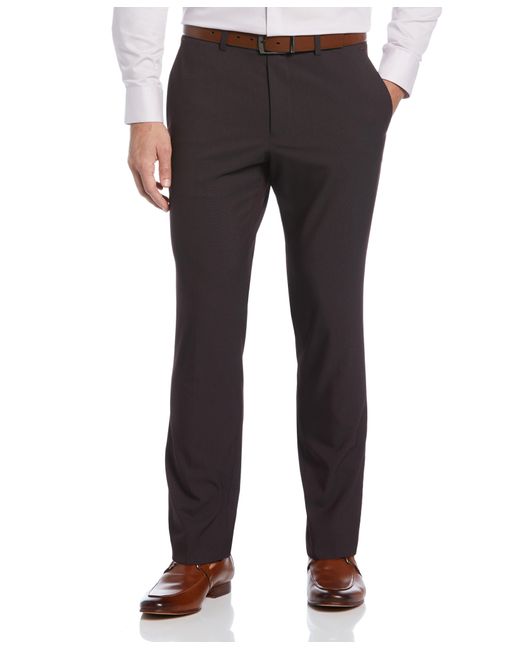 Perry Ellis Gray Slim Fit Stretch Washable Suit Pant for men