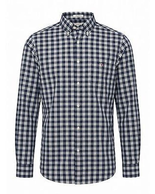 Gant Overhemd Regular Fit Van in het Blue voor heren