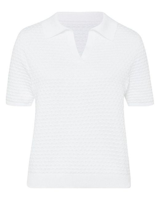 Peter Hahn White Polo-pullover