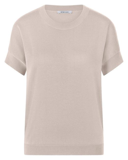 Peter Hahn White Rundhals-Pullover Aus 100% Supima-Baumwolle