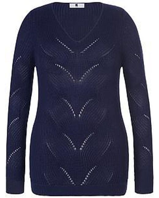 Emilia Lay Blue V-Pullover