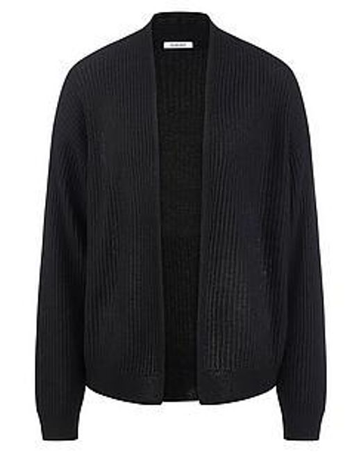 Peter Hahn Black Strickjacke Aus Seide Und Kaschmir