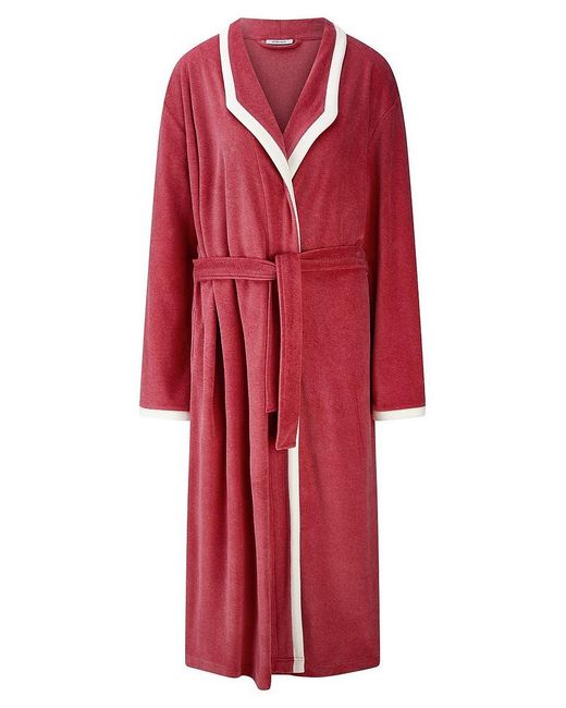 Peter Hahn Red Langer Nicki-Bademantel