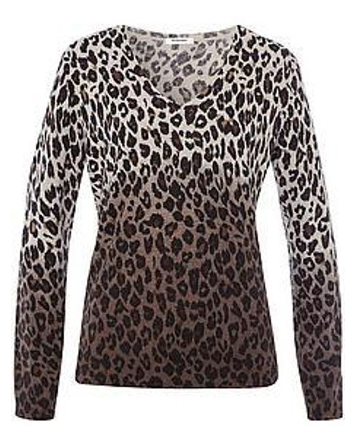 Peter Hahn Black V-Pullover Aus Schurwolle Und Kaschmir