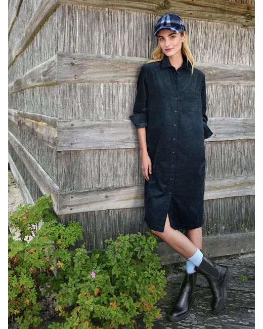 DAY.LIKE Blue Cord-Kleid