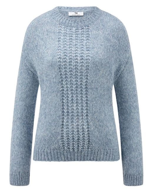 Peter Hahn Blue Rundhals-Pullover