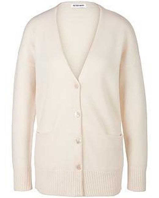 Peter Hahn Natural Strickjacke Aus Schurwolle Und Kaschmir