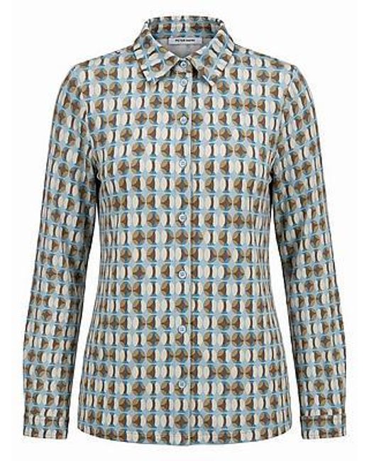 Peter Hahn Jersey Blouse Van in het Blue