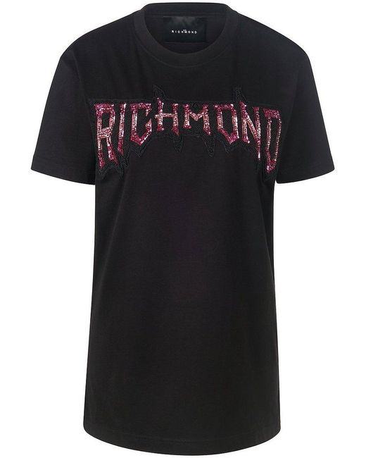 John Richmond Black Rundhals-shirt, , gr. 36, baumwolle
