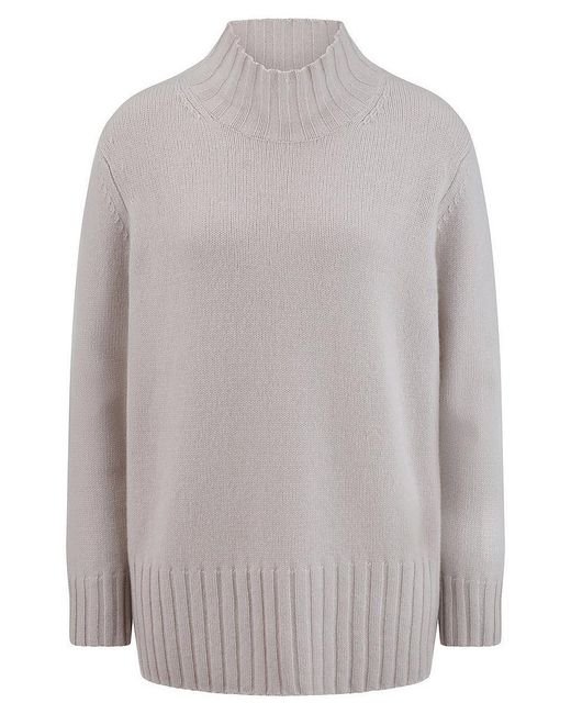 Peter Hahn Gray Long-Pullover, Gr. S