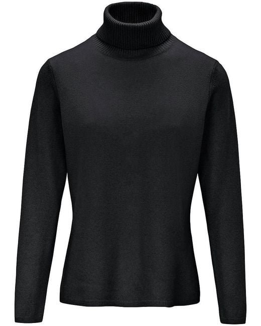 Peter Hahn Black Rollkragen-Pullover Aus Schurwolle Und Kaschmir