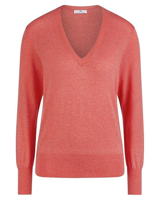 Peter Hahn Pink V-Pullover