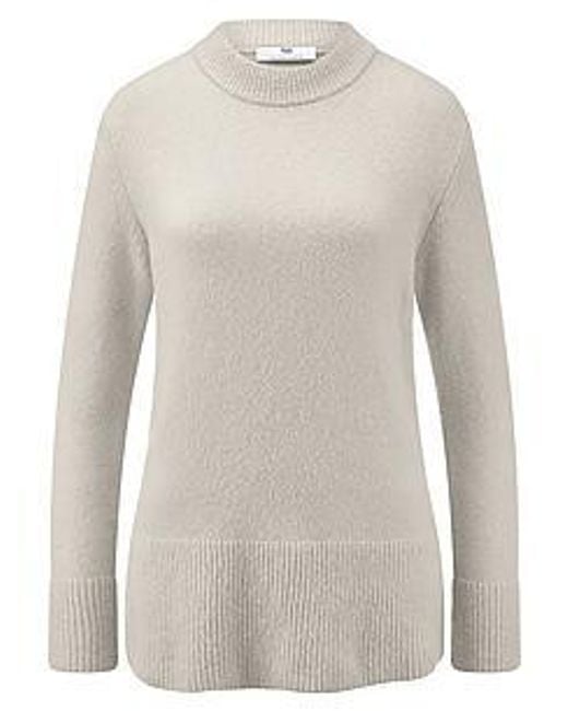 Peter Hahn White Long-Pullover