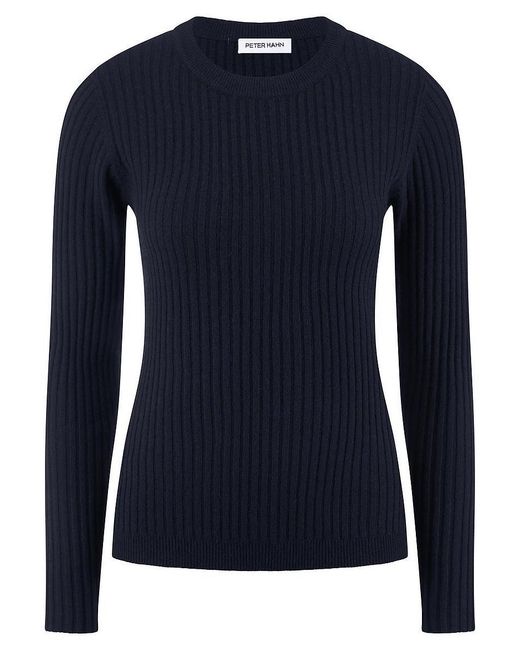 Peter Hahn Blue Rundhals-Pullover Kaschmir