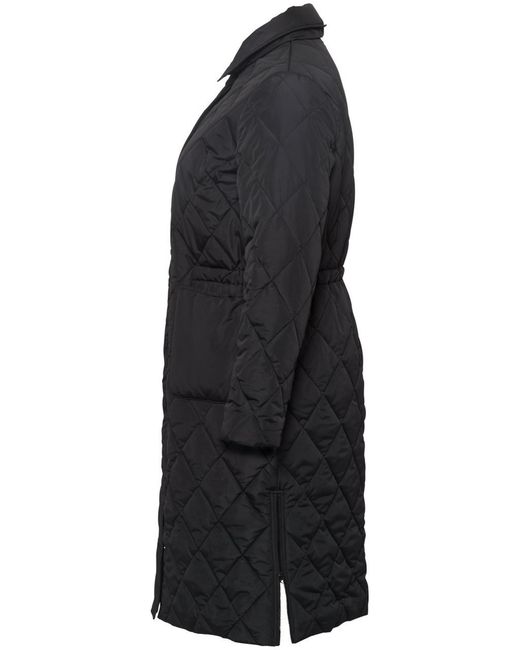 Emilia Lay Black Steppmantel
