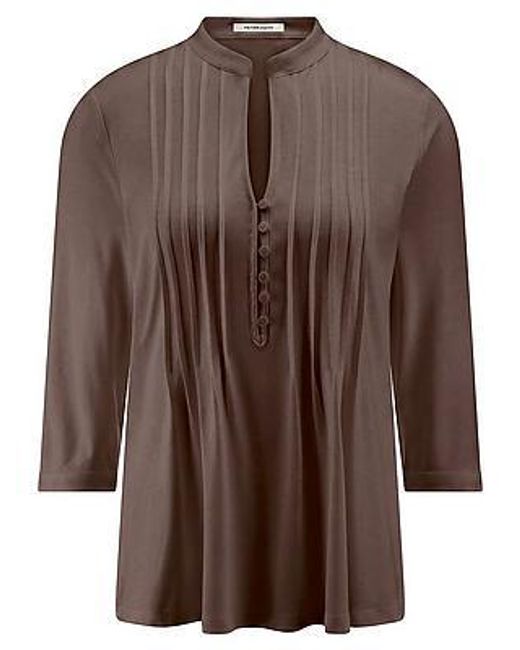 Peter Hahn Jersey Blouse Van in het Brown