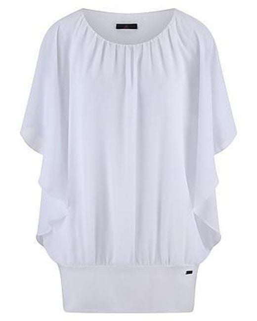 Emilia Lay Blouse Van in het White