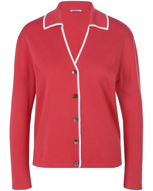 Peter Hahn Red Strickjacke 100% Supima-Baumwolle