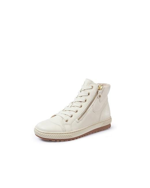 Gabor White Knöchelhoher sneaker, , gr. 43, orthopädische einlagen, leder