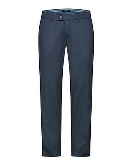 EUREX by BRAX Flatfrontbroek Van in het Blue voor heren