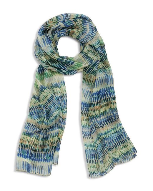 Peter Hahn Blue Schal Aus 100% Seide