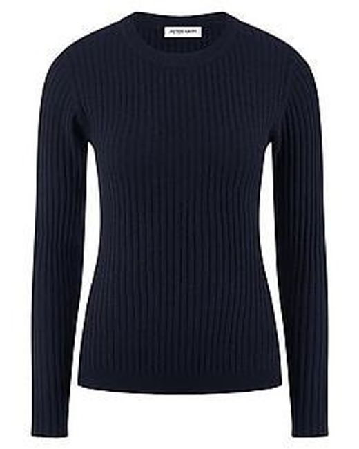 Peter Hahn Blue Rundhals-Pullover Kaschmir