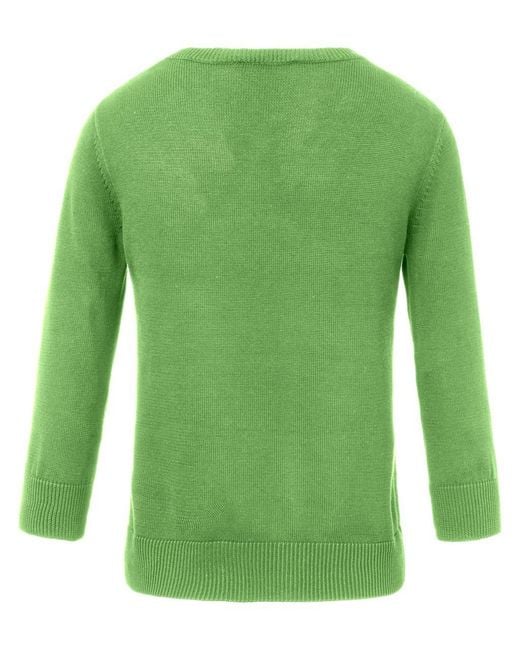 Peter Hahn Green Rundhals-pullover aus 100% supima®-­baumwolle, , gr. 38, baumwolle