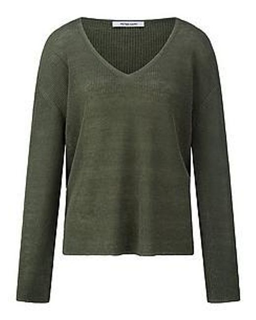 Peter Hahn Green V-Pullover