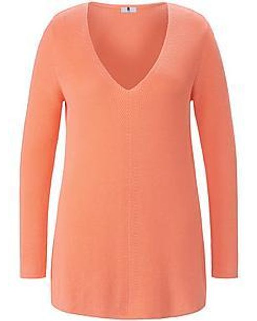 Emilia Lay Orange V-Pullover
