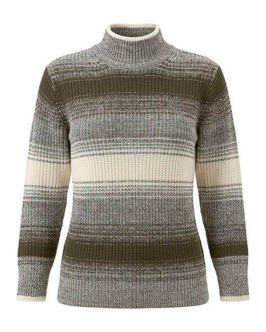 Basler Green Pullover Stehkragen