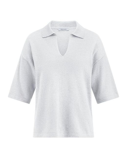 Peter Hahn White Polo-Pullover