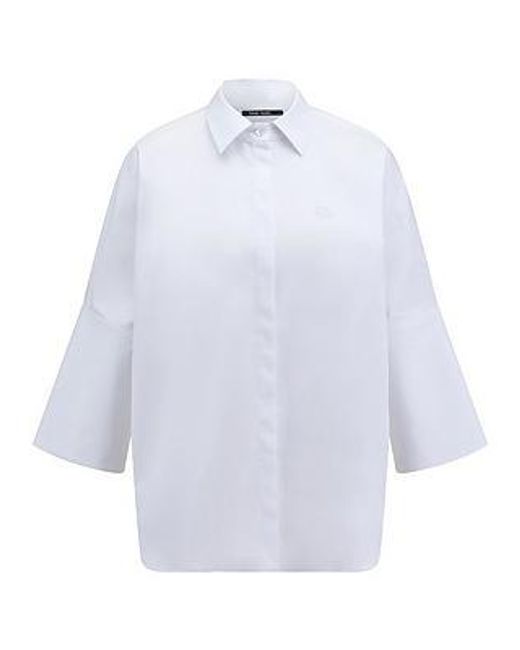 MARC AUREL Lange Blouse Van in het White