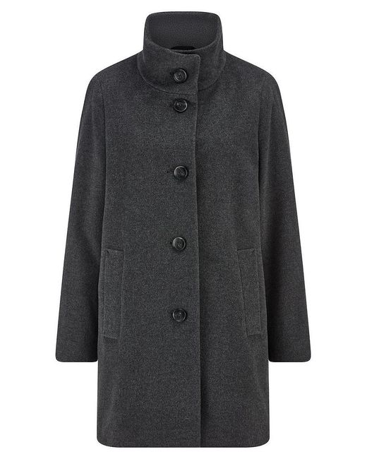Fuchs & Schmitt Gray Long-Jacke Stehkragen