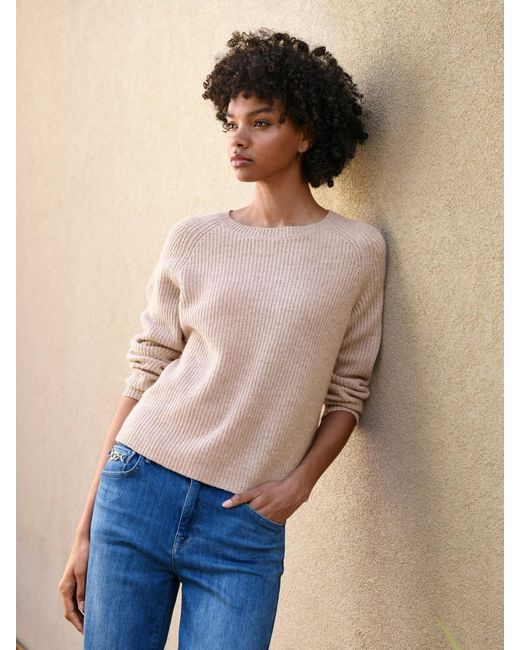 include Pink Rundhals-Pullover