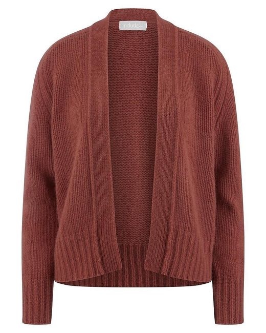 include Red Strickjacke Aus 100% Kaschmir, Gr. S